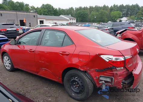 2014 Toyota Corolla Le from USA, damaged, VIN 2T1BURHE0EC039086